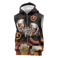 Oktoberfest German Beer Festival Celebration Sleeveless Zip Hoodie - Wonder Print Shop