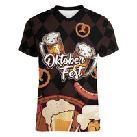 Oktoberfest German Beer Festival Celebration Women V-Neck T-Shirt - Wonder Print Shop