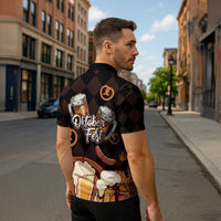 Oktoberfest German Beer Festival Celebration Zipper Polo Shirt - Wonder Print Shop