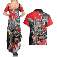 Personalized Trinbago Cricket Knight Riders Champion Couples Matching Summer Maxi Dress and Hawaiian Shirt - Wonder Print Shop