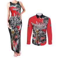 Personalized Trinbago Cricket Knight Riders Champion Couples Matching Tank Maxi Dress and Long Sleeve Button Shirt - Wonder Print Shop