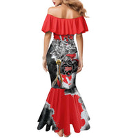 Personalized Trinbago Cricket Knight Riders Champion Family Matching Mermaid Dress and Hawaiian Shirt - Wonder Print Shop