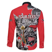 Personalized Trinbago Cricket Knight Riders Champion Family Matching Off The Shoulder Long Sleeve Dress and Hawaiian Shirt - Wonder Print Shop