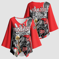 Personalized Trinbago Cricket Knight Riders Champion Kimono Sleeve Blouse - Wonder Print Shop