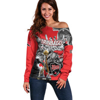 Personalized Trinbago Cricket Knight Riders Champion Off Shoulder Sweater - Wonder Print Shop