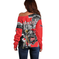 Personalized Trinbago Cricket Knight Riders Champion Off Shoulder Sweater - Wonder Print Shop