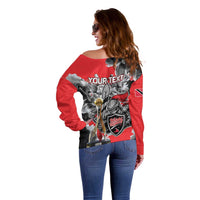 Personalized Trinbago Cricket Knight Riders Champion Off Shoulder Sweater - Wonder Print Shop