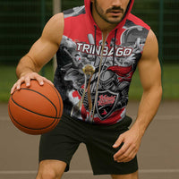 Personalized Trinbago Cricket Knight Riders Champion Sleeveless Zip Hoodie - Wonder Print Shop