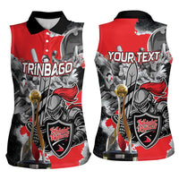 Personalized Trinbago Cricket Knight Riders Champion Women Sleeveless Polo Shirt - Wonder Print Shop