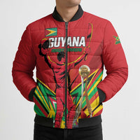 Personalized Amazon Warriors Champion Guyana Cricket Bomber Puffer Jacket - Wonder Print Shop