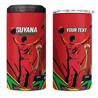 Personalized Amazon Warriors Champion Guyana Cricket 4 in 1 Can Cooler Tumbler - Wonder Print Shop