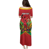 Personalized Amazon Warriors Champion Guyana Cricket Family Matching Puletasi and Hawaiian Shirt - Wonder Print Shop