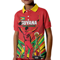 Personalized Amazon Warriors Champion Guyana Cricket Kid Polo Shirt - Wonder Print Shop