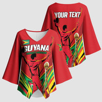 Personalized Amazon Warriors Champion Guyana Cricket Kimono Sleeve Blouse - Wonder Print Shop