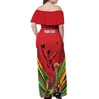 Personalized Amazon Warriors Champion Guyana Cricket Off Shoulder Maxi Dress - Wonder Print Shop