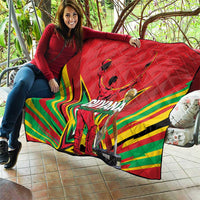 Amazon Warriors Champion Guyana Cricket Quilt - Wonder Print Shop