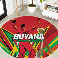 Amazon Warriors Champion Guyana Cricket Round Carpet - Wonder Print Shop