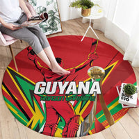 Amazon Warriors Champion Guyana Cricket Round Carpet - Wonder Print Shop