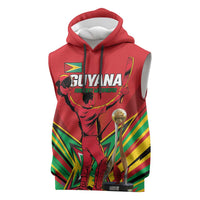 Personalized Amazon Warriors Champion Guyana Cricket Sleeveless Hoodie - Wonder Print Shop