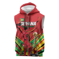 Personalized Amazon Warriors Champion Guyana Cricket Sleeveless Zip Hoodie - Wonder Print Shop