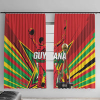 Amazon Warriors Champion Guyana Cricket Window Curtain - Wonder Print Shop