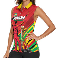 Personalized Amazon Warriors Champion Guyana Cricket Women Sleeveless Polo Shirt - Wonder Print Shop