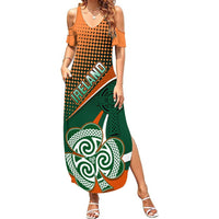 Ireland Rugby Summer Maxi Dress Irish Shamrock Go 2023 World Cup - Wonder Print Shop