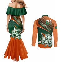 custom-ireland-rugby-couples-matching-mermaid-dress-and-long-sleeve-button-shirts-irish-shamrock-go-2023-world-cup