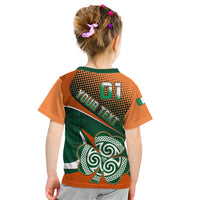Custom Ireland Rugby Kid T Shirt Irish Shamrock Go 2023 World Cup - Wonder Print Shop