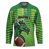 Dragones Guatemala Rugby Custom Hockey Jersey Te esperamos - Wonder Print Shop