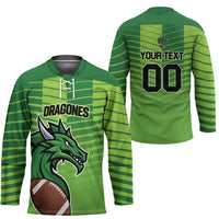 Dragones Guatemala Rugby Custom Hockey Jersey Te esperamos - Wonder Print Shop
