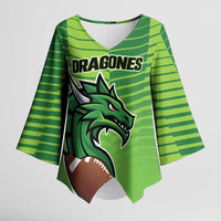 Dragones Guatemala Rugby Custom Kimono Sleeve Blouse Te esperamos - Wonder Print Shop