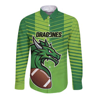 Dragones Guatemala Rugby Custom Long Sleeve Button Shirt Te esperamos - Wonder Print Shop
