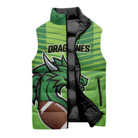 Dragones Guatemala Rugby Custom Sleeveless Puffer Jacket Te esperamos - Wonder Print Shop