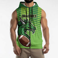 Dragones Guatemala Rugby Custom Sleeveless Zip Hoodie Te esperamos - Wonder Print Shop