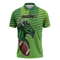 Dragones Guatemala Rugby Custom Zipper Polo Shirt Te esperamos - Wonder Print Shop