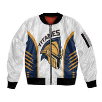 Titanes Guatemala Rugby Custom Sleeve Zip Bomber Jacket Estamos de regreso - Wonder Print Shop