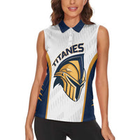 Titanes Guatemala Rugby Custom Women Sleeveless Polo Shirt Estamos de regreso - Wonder Print Shop