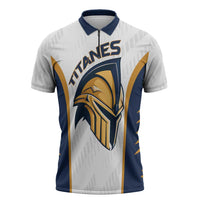 Titanes Guatemala Rugby Custom Zipper Polo Shirt Estamos de regreso - Wonder Print Shop