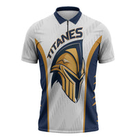 Titanes Guatemala Rugby Custom Zipper Polo Shirt Estamos de regreso - Wonder Print Shop