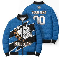 Bulldogs Guatemala Rugby Custom Bomber Puffer Jacket Seguimos Creciendo - Wonder Print Shop