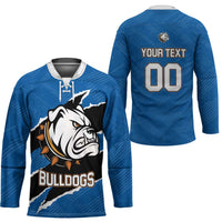 Bulldogs Guatemala Rugby Custom Hockey Jersey Seguimos Creciendo - Wonder Print Shop