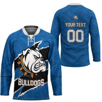 Bulldogs Guatemala Rugby Custom Hockey Jersey Seguimos Creciendo - Wonder Print Shop