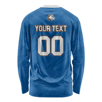 Bulldogs Guatemala Rugby Custom Long Sleeve Shirt Seguimos Creciendo - Wonder Print Shop