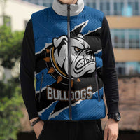Bulldogs Guatemala Rugby Custom Sleeveless Puffer Jacket Seguimos Creciendo - Wonder Print Shop