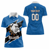 Bulldogs Guatemala Rugby Custom Women Polo Shirt Seguimos Creciendo - Wonder Print Shop