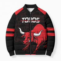 Toros Guatemala Rugby Custom Bomber Puffer Jacket Vamos Toros Vamos Toros - Wonder Print Shop