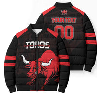 Toros Guatemala Rugby Custom Bomber Puffer Jacket Vamos Toros Vamos Toros - Wonder Print Shop