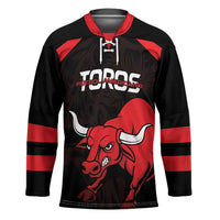 Toros Guatemala Rugby Custom Hockey Jersey Vamos Toros Vamos Toros - Wonder Print Shop