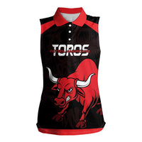 Toros Guatemala Rugby Custom Women Sleeveless Polo Shirt Vamos Toros Vamos Toros - Wonder Print Shop